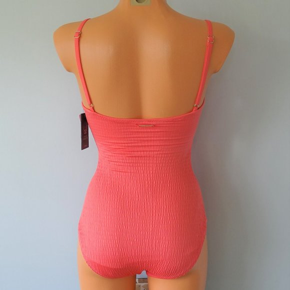 Vince Camuto Ripple Effect One Piece Swimsuit NWT - Picture 3 of 4